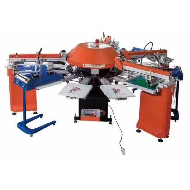4 color rotary Textile Printing Machine digital cloth screen printing