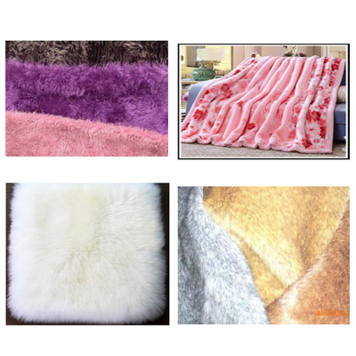 Plush Fabric Double Needle Bed Raschel Machine