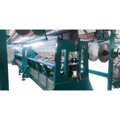 Numerical controlled blanket double needle bed raschel machine
