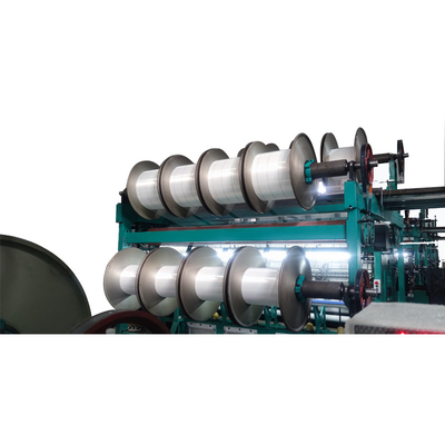 Numerical controlled blanket double needle bed raschel machine