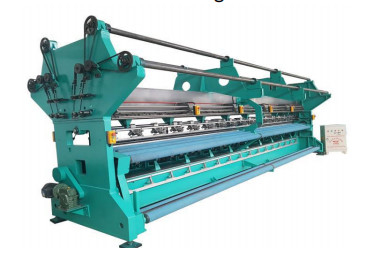 Chemical fiber mesh single needle bed machine