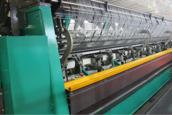 Chemical fiber mesh single needle bed machine