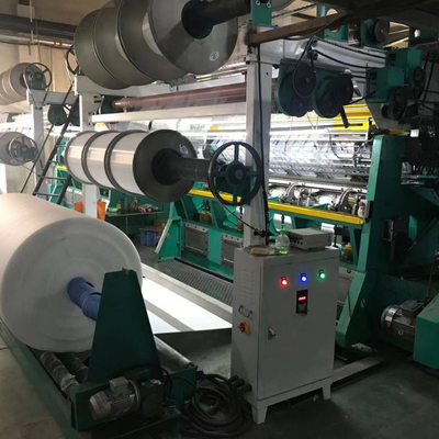 Air mesh and spacer fabric double needle bed raschel machine