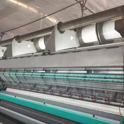 Geotextile πράσινη μηχανή κατασκευής δικτύου σκιάς πλέκοντας μηχανών 3bars στρεβλώσεων