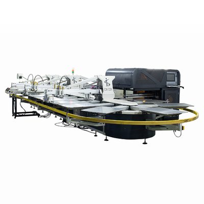 Flat Screen Digital Textile Printing Machine Garment Velvet Oval 3.4kw