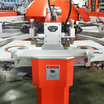 4 renk döner Tekstil Baskı Makinesi dijital kumaş serigrafi baskı makinesi