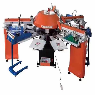 Fully Automatic T Shirt Screen Printing Machine Manual 6 Color 12 Station