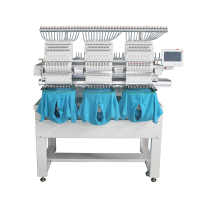 3 Head 15 Needles Computerised Sewing And Embroidery Machine For Clothes