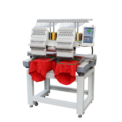 2 Two Head Computer Embroidery Machines Multi Needle Mini industrial