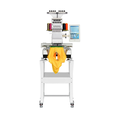 Single Head 15 Needle Embroidery Machines Hats And Shirts Commercial