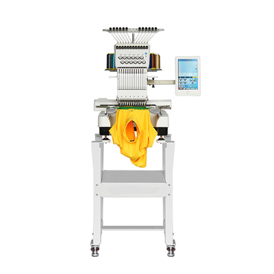 Computerized Single Head 12 Needle Embroidery Machine For T Shirts