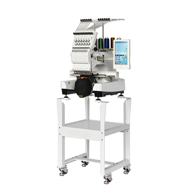 Computerized Single Head 12 Needle Embroidery Machine For T Shirts