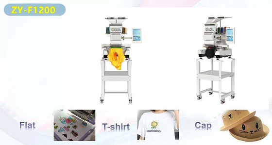 Computerized Single Head 12 Needle Embroidery Machine For T Shirts