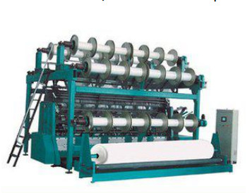 Tela líquida 2kw de máquina de confecção de malhas da urdidura de Terry Raschel Double Needle Bed