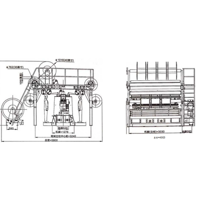Double Needle Raschel Warp Knitting Machine 12KW For Blanket Fabric 50mm