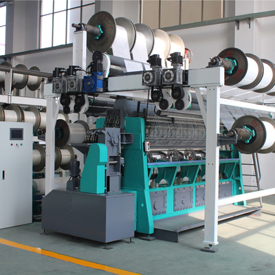 Double Needle Raschel Warp Knitting Machine 12KW For Blanket Fabric 50mm