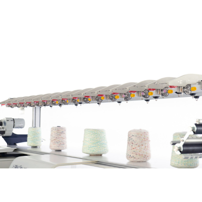 Double Needle Sweater Flat Knitting Machine 1kw Computerized 52inches